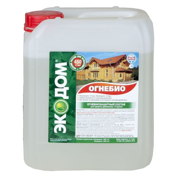 Защита древесины ЭКОДОМ ОГНЕБИО ПРОФ, 11 кг